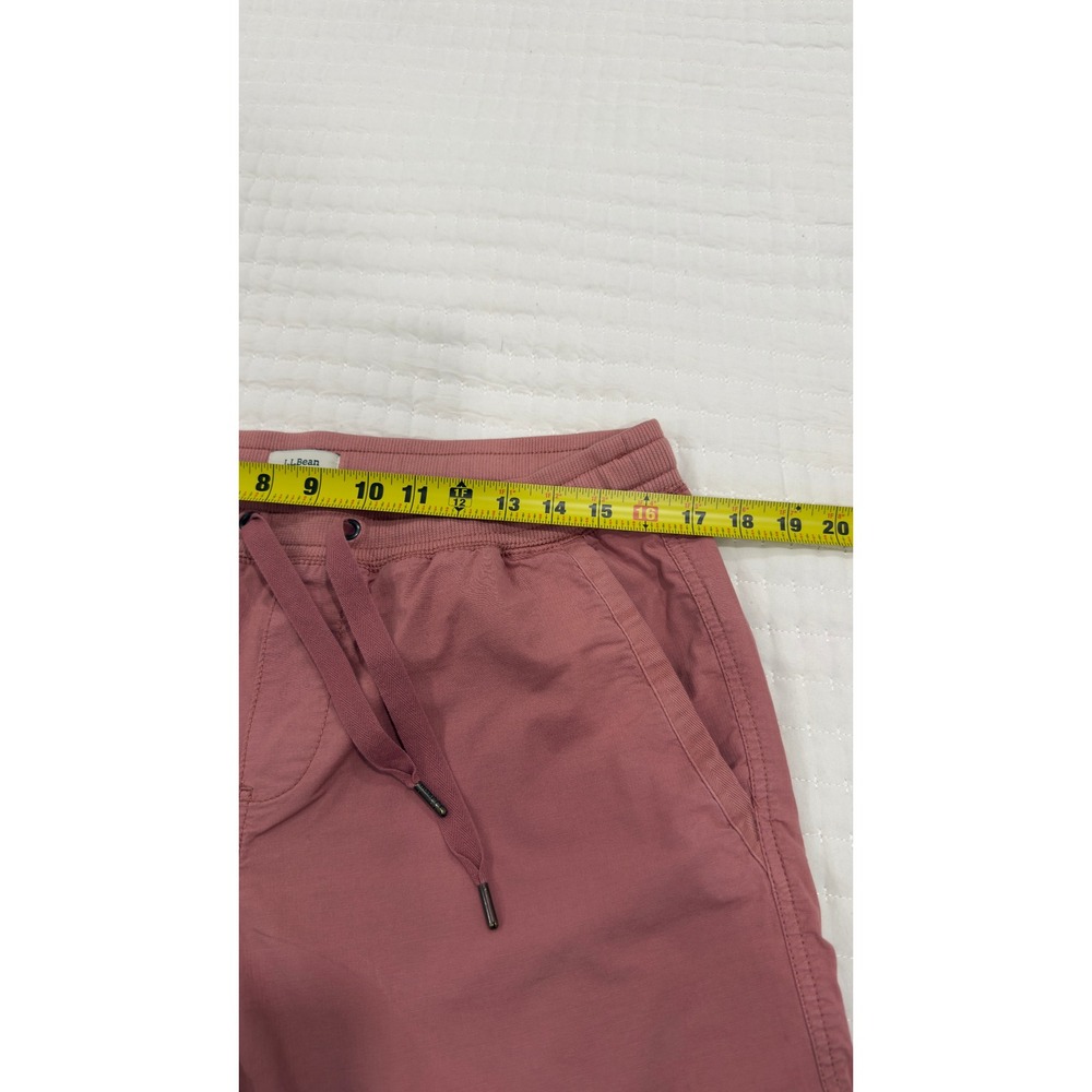 LL Bean Vista Camp Shorts Womens Medium Pink Cotton Spandex Drawstring 506768 - Picture 7 of 8